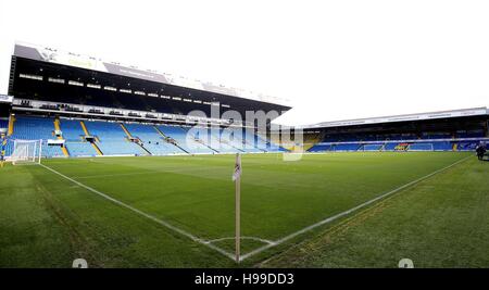 A general view inside Elland Road before the Sky Bet Championship match at Craven Cottage, London. Stock Photo