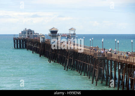 Oceanside pier, Oceanside, San Diego County, California Stock Photo