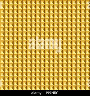 Golden pyramid seamless pattern - vector illustration. eps 8 Stock Vector