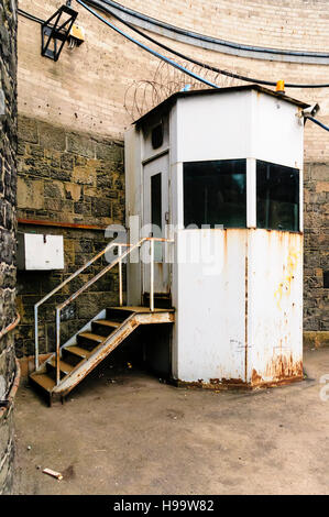 Watchtower in Crumlin Road Gaol, a Victorian prison modelled on Pentonville in London. Stock Photo