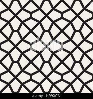 Vector Seamless Mosaic Lattice Pattern Stock Vector