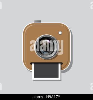 instant photo icon Stock Vector