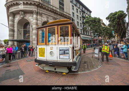 Cable Car boarding point Stock Photo