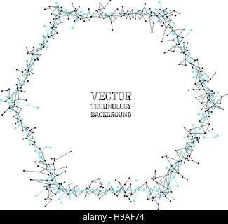 Network abstract polygonal background Stock Vector