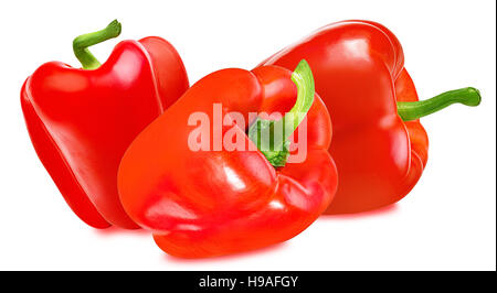 Red pepper isolated on a white background Stock Photo