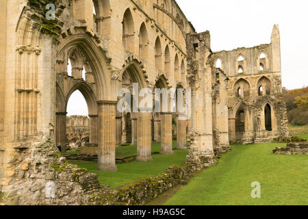 Rievaulx Abbey in autumn Stock Photo