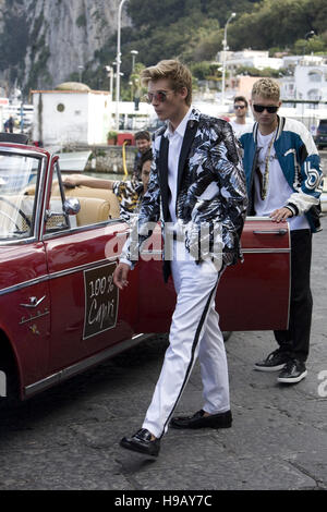 Dolce & Gabbana shoot their next advertising campaign in Capri  Featuring: Presley Gerber Where: Capri, Italy When: 20 Oct 2016 Credit: IPA/WENN.com  **Only available for publication in UK, USA, Germany, Austria, Switzerland** Stock Photo