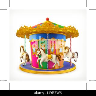 Carousel vector icon isolated on transparent background, Carousel ...