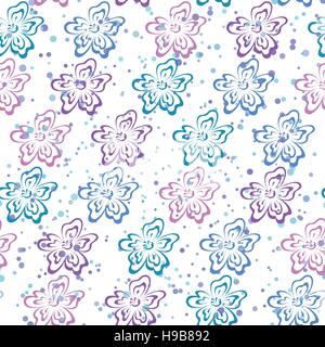 Seamless Flower Background Stock Vector
