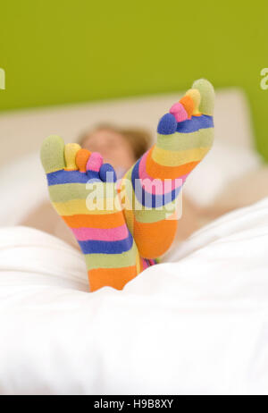 Coloured toe socks hi-res stock photography and images - Alamy