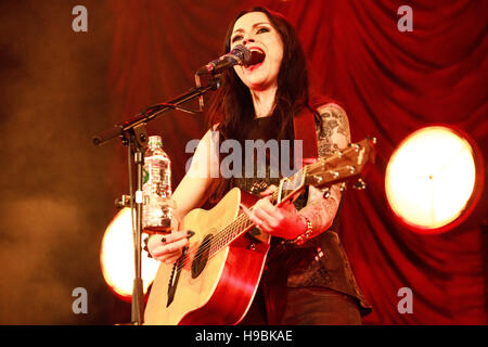 Islington Assembly Hall, Islington, London, UK, 21st November 2016, Amy MacDonald with an intimate concert at the Islington Assembly Hall, Amy MacDonald, Amy MacDonald on her UK tour in Islington, London. Credit:  Richard Soans/Alamy Live News Stock Photo