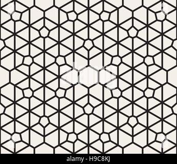 Vector Seamless Black and White Lace Pattern Stock Vector