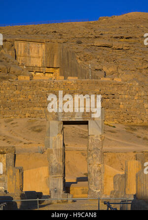 Tomb of artaxerxes ii in persepolis, Fars province, Marvdasht, Iran Stock Photo