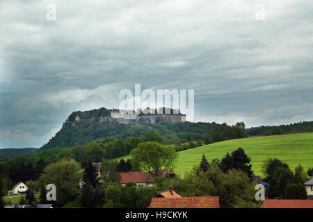 Fortress in Königstein Stock Photo