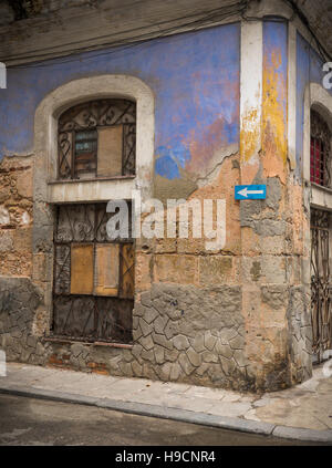 Havana, Cuba: Wall and doorway details Stock Photo