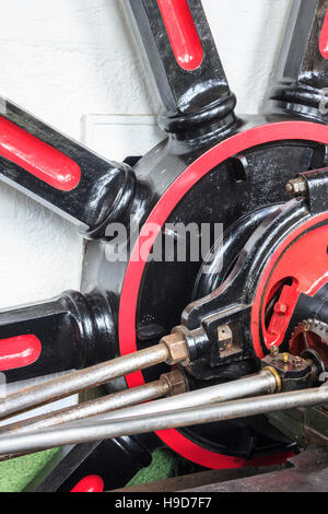 Detail of the restored Victorian beam engine in Markfield Museum ...
