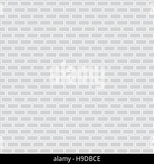 Geometric seamless pattern in the form of a brick wall. Texture with rectangles and lines. Monochrome. Vector illustration Stock Vector