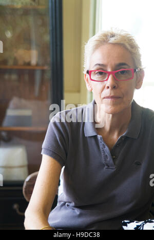 Australian hotelier Narelle McMurtrie at her resort BonTon on the island of Langkawi in Malaysia. Stock Photo