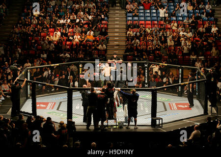 The Octagon ring during the Ultimate Fighting Championship UFC 65 at ...