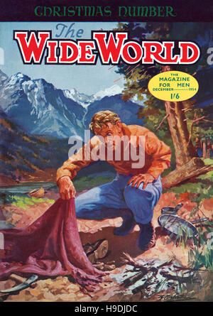 Front cover of The Wide World magazine for December 1954 Stock Photo