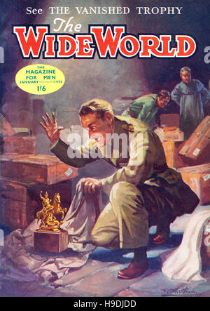 Front cover of The Wide World magazine for January 1955 Stock Photo