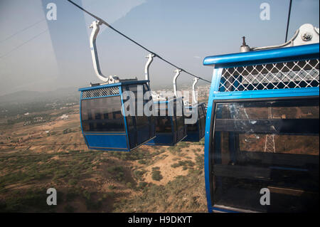 Pushkar ropeway India Stock Photo - Alamy