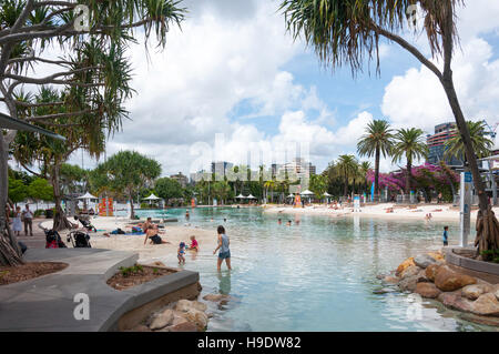 Streets Beach, South Bank Parklands, South Bank, Brisbane, Queensland, Australia Stock Photo