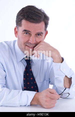 Businessman, over 50, portrait Stock Photo