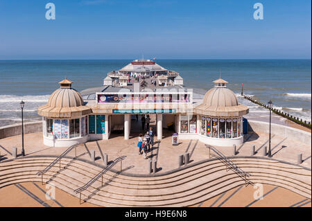 The Pier and beach in Cromer , Norfolk , England , Britain , Uk Stock Photo