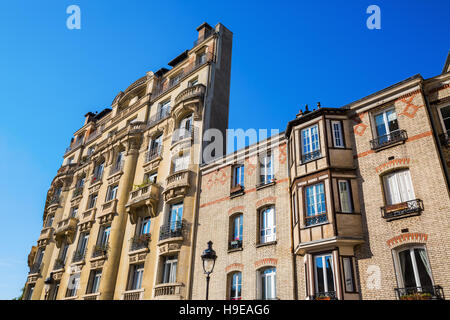 facade of an old building in the Quartier Latin in Paris Stock Photo