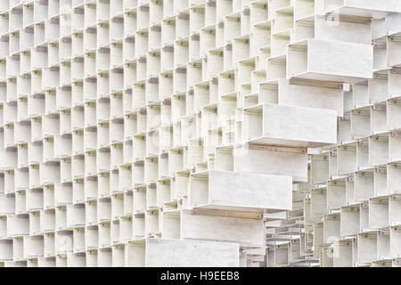 July 2016 - London, England : The Serpentine Gallery Pavilion, designed by Danish architects BIG (Bjarke Ingels Group) at Hyde Park on 28 July 2016 in Stock Photo