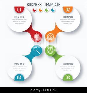 Infographics template 3 options with circle Stock Vector Image & Art ...