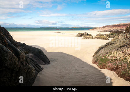 Glassilaun Beach in Renvyle, North Connemara, Ireland. Stock Photo