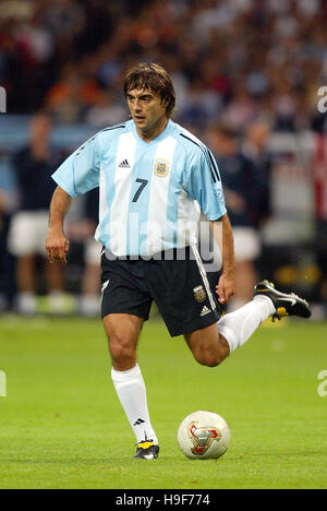 CLAUDIO LOPEZ ARGENTINA & LAZIO FC SAPPORO STADIUM SAPPORO JAPAN 07 June 2002 Stock Photo