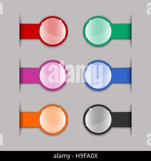 Color tabs Stock Vector