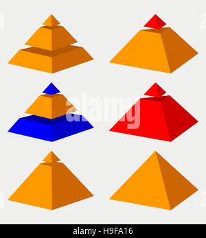 Pyramids. Stock Vector