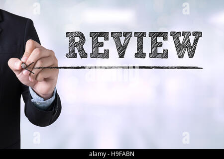 REVIEW Stock Photo