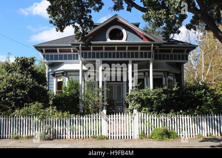 Queen Anne Cottage, Junior College, Santa Rosa, California Stock Photo