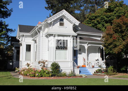 Queen Anne Cottage, Santa Rosa, California Stock Photo