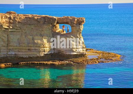 Cape Greco, Ayia Napa, Cyprus, Eastern Mediterranean Sea Stock Photo