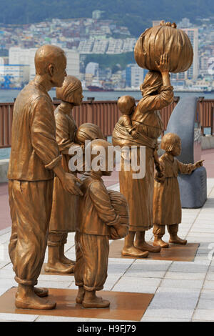 Promenade sculpture, Nampo District, Busan, South Korea, Asia Stock Photo