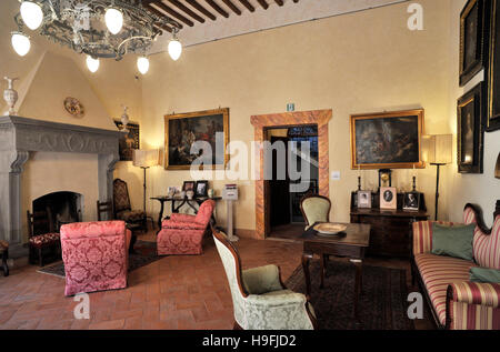 Italy, Tuscany, San Gimignano, torre and casa Campatelli, ancient house tower museum Stock Photo