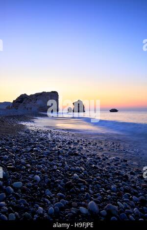 Aphrodite's Rock, Paphos, Cyprus, Eastern Mediterranean Sea Stock Photo