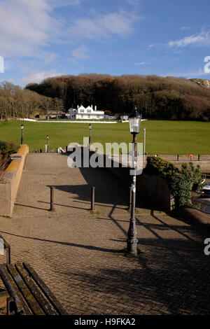 Toll Bridge over River Axe at Axmouth in East Devon West Country UK Stock Photo