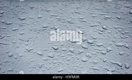 Water on metal. Stock Photo