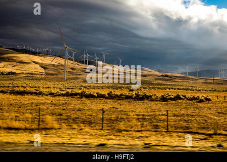 Wind Generators in Tehachapi California USA Stock Photo