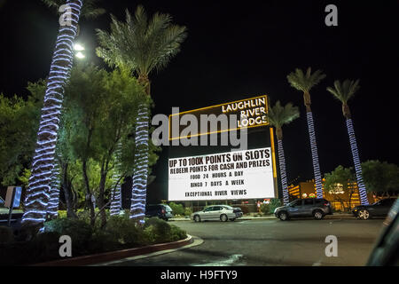 The Laughlin River Lodge Hotel Casino in Laughlin Nevada USA along the Colorado River Stock Photo