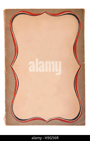 old book cover blank with decorative frame Stock Photo: 147298271 - Alamy