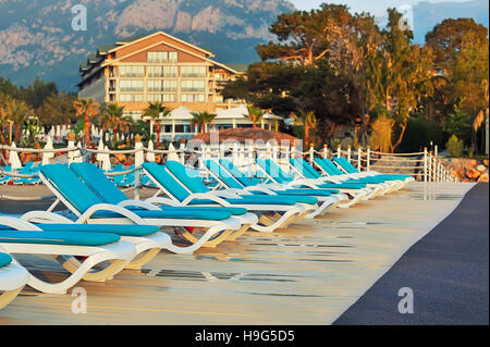 View with luxury Hotel Vogue Avantgarde with pool in Kemer, Antalya - Turkey,, in may 09, 2009 Photo taken on: May 10th, 2009 Stock Photo