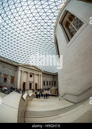Queen Elizabeth II Great Court designed by Foster and Partners, The British Museum, London, UK.